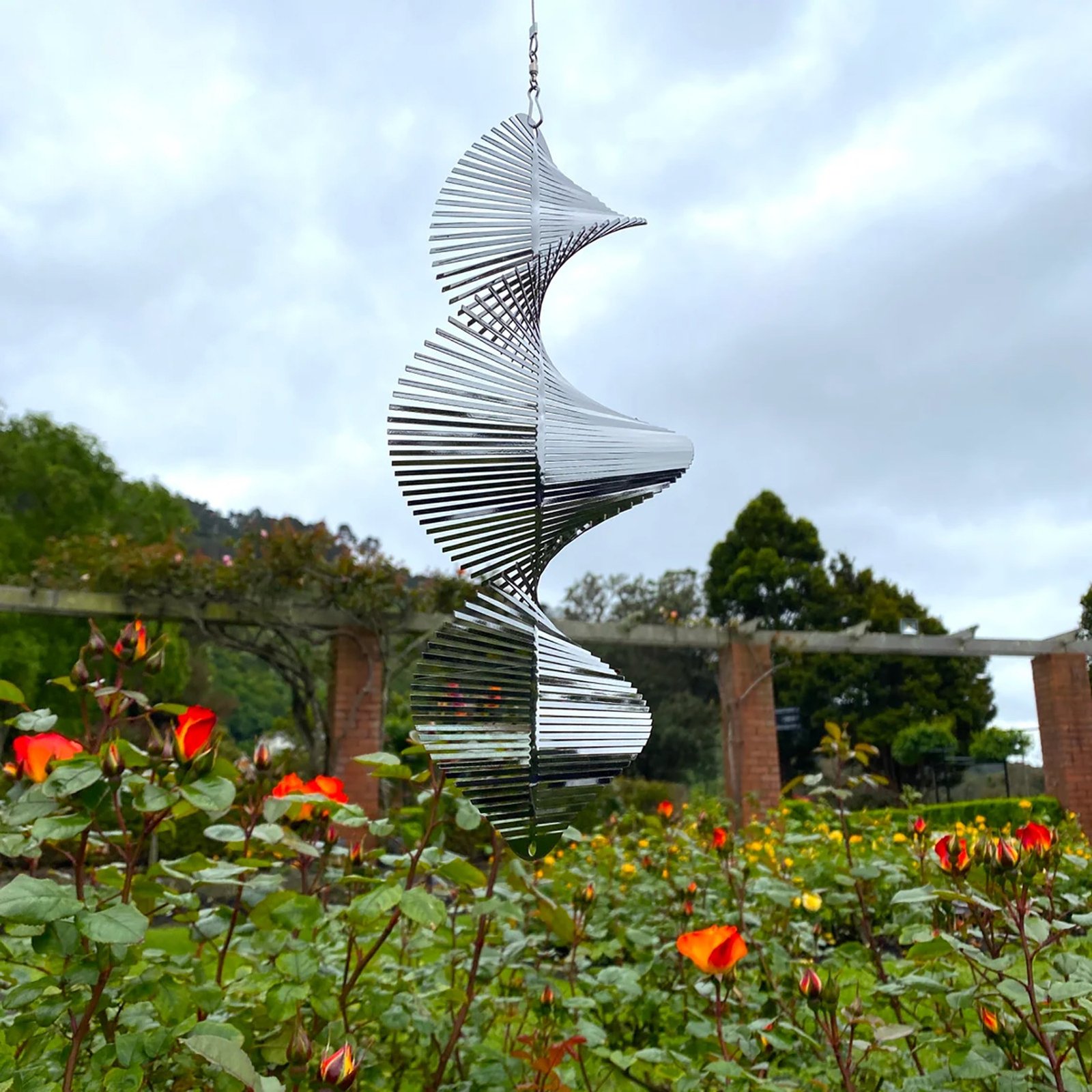 Moulin à Vent Métal Jardin Moulin à Vent En Métal 3D – Décoration De Jardin Cinétique, Inoxydable, Pour Terrasse Et Pelouse