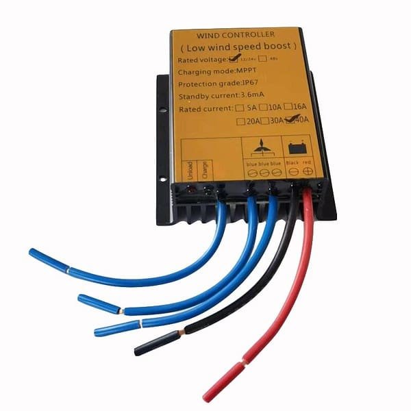 Régulateur De Charge éolienne 12V/24V 300W/600W – Étanche IP67 – Pour Lampadaire Solaire, Systèmes Petits
