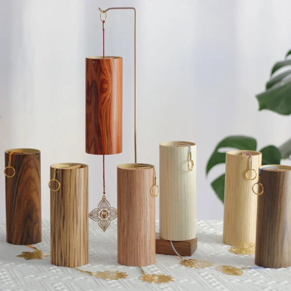 Carillon Éolien Bambou Naturel Chakra Harmonisant – Image 2