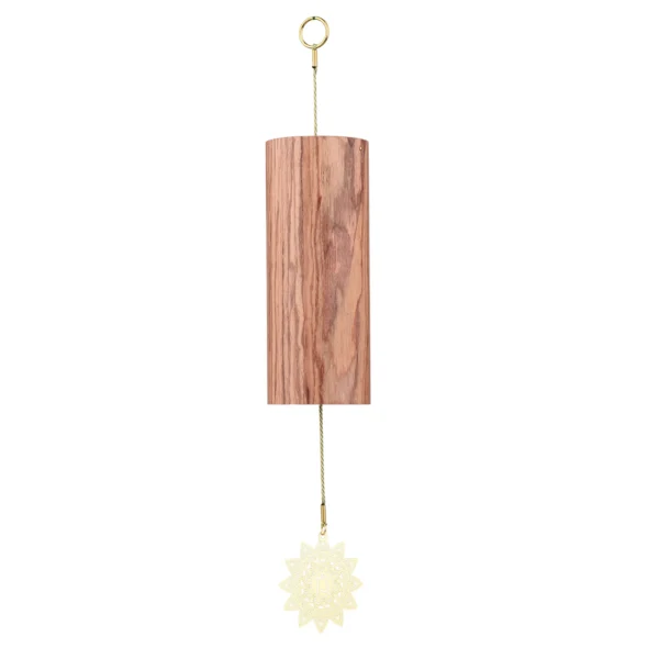 Carillon Éolien Bambou Naturel Zen Harmonisant Pour 7 Chakras